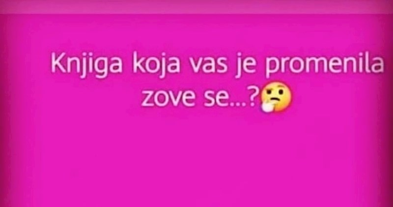 Netko je na Fejsu pitao ekipu koja im je knjiga promijenila život, njezin odgovor nasmijao je tisuće