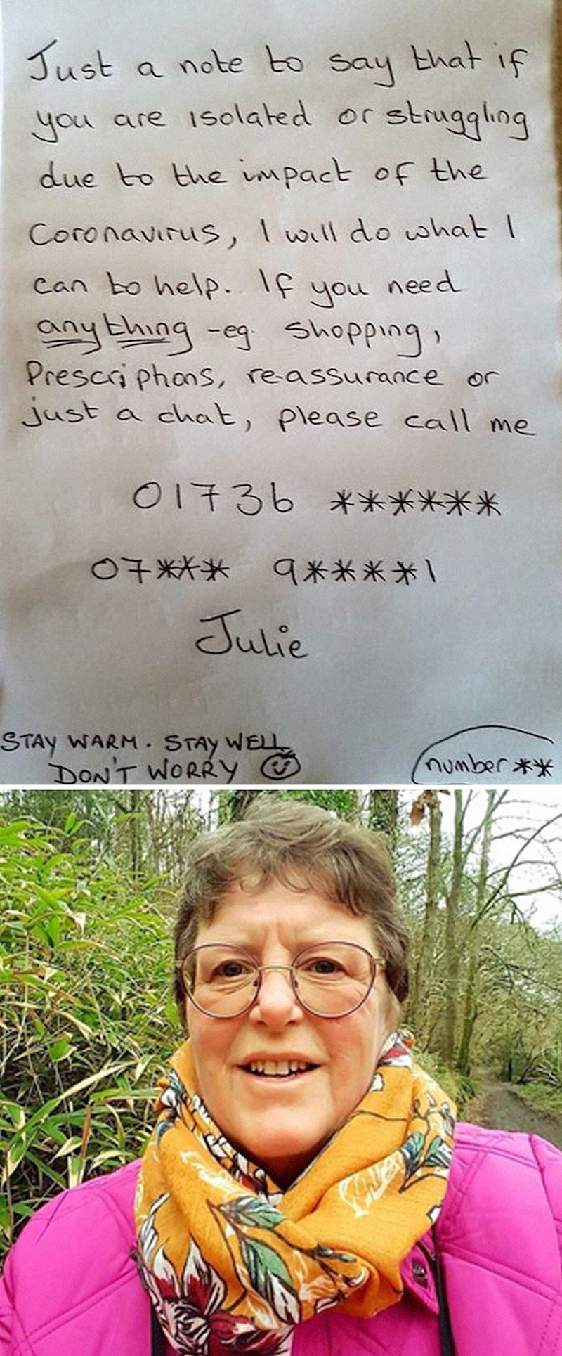 14. Nesebična susjeda koja pomaže svima kojima je pomoć potrebna.