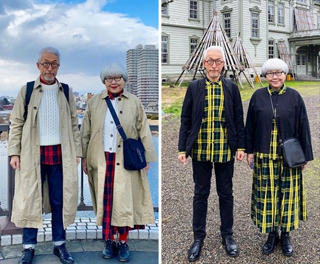 11. Ovaj par iz Japana svaki dan usklađuje svoje modne kombinacije