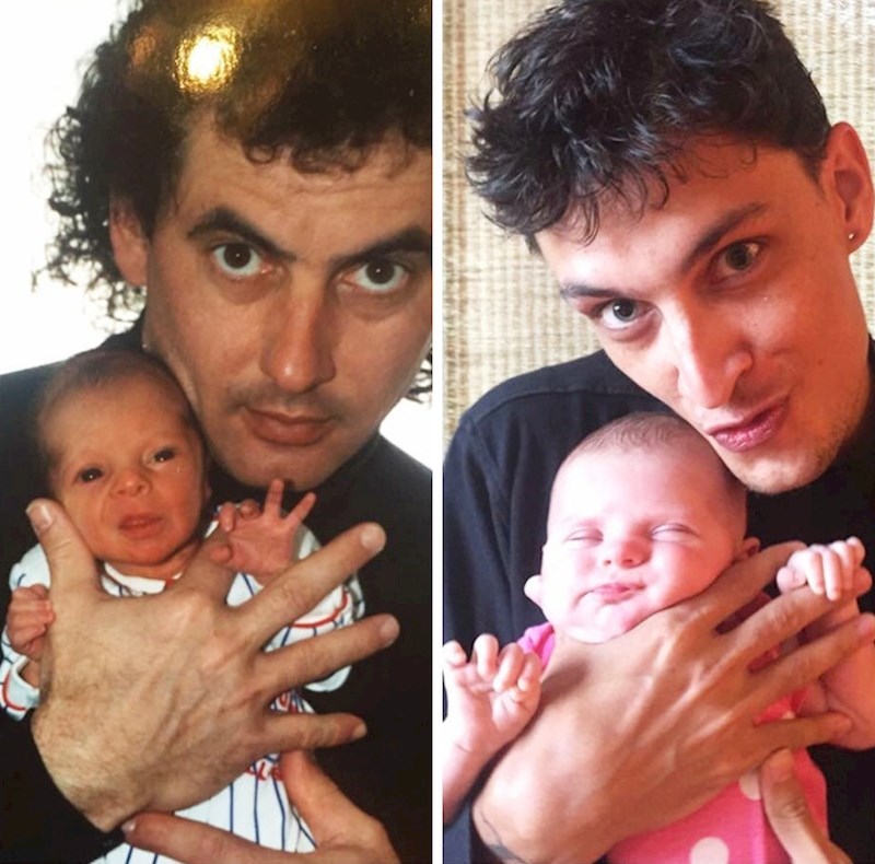 2. "Moj tata i ja, a zatim i moja kći i ja 23 godine kasnije."