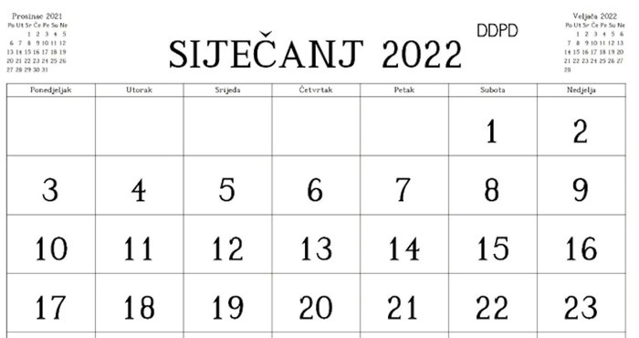 Ovaj kalendar za siječanj postao je hit na Fejsu, odmah će vam biti jasno zašto