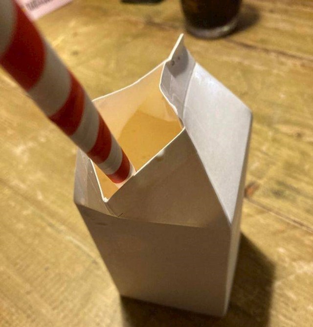 14. Milkshake iz starog kartona za mlijeko