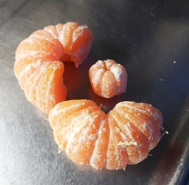 18. "Pronašao sam mandarinu unutar mandarine!"