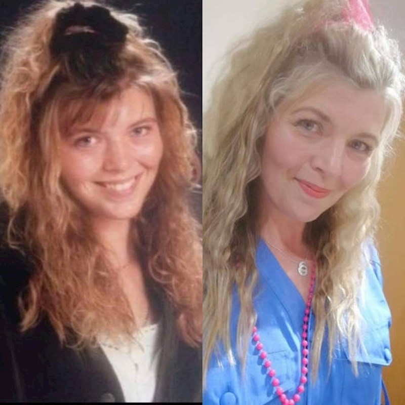 "Odlučila sam rekreirati svoju frizuru iz 80-ih, mislim da skroz dobro izgleda."