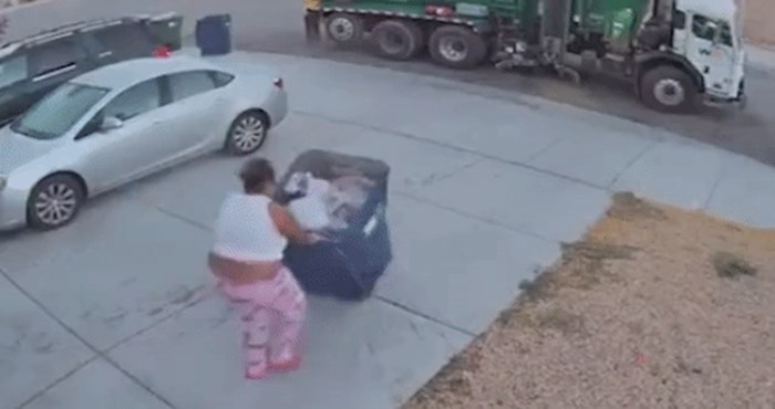 Otišla je baciti smeće, ali nije očekivala da će se i ona naći u kanti