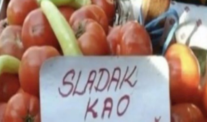 Natpis koji opisuje rajčice na jednoj tržnici nasmijao je mnoge, odmah ćete vidjeti zašto
