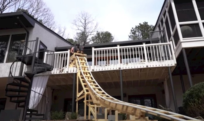 VIDEO 19-godišnji avanturist sam je izgradio roller coaster u dvorištu