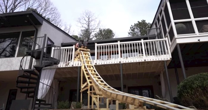 VIDEO 19-godišnji avanturist sam je izgradio roller coaster u dvorištu