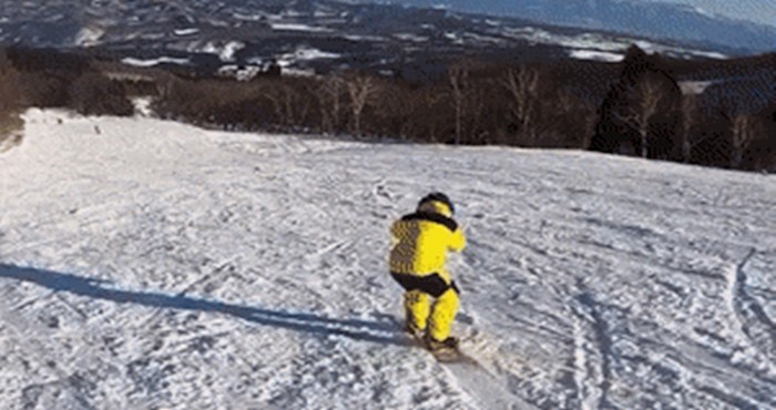 Ovaj snowboarder uspio je napraviti umjetnost od svojeg pada