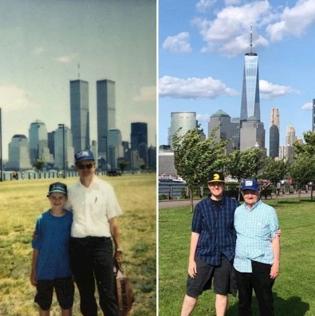 6. Fotkano na istom mjestu u New Yorku, 28 godina kasnije