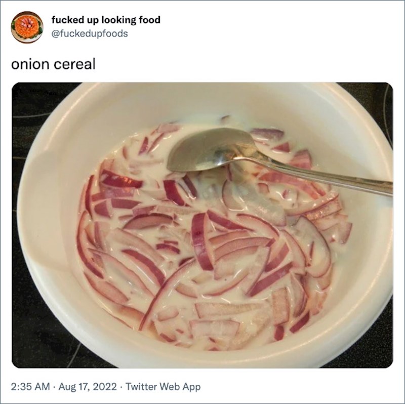 10. Umjesto pahuljica - luk u mlijeku!