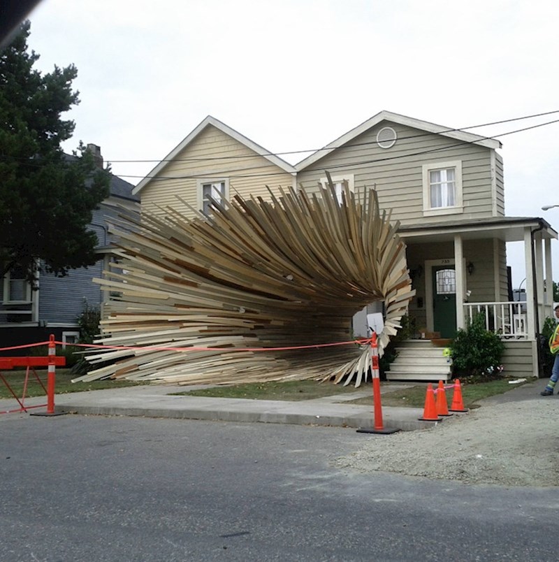 11. "Danas sam ugledala ovu neobičnu instalaciju."