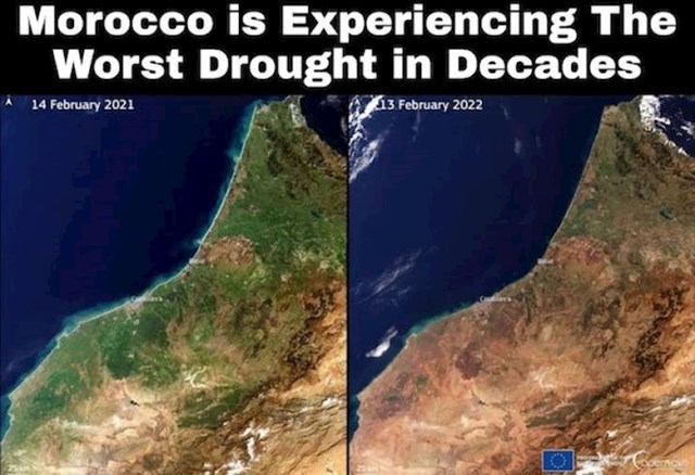 8. Maroko je trenutno pogođen teškom sušom