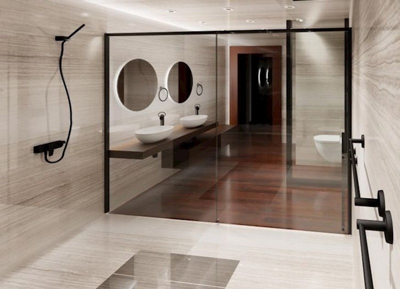 13. Potpuno transparentna kupaonica