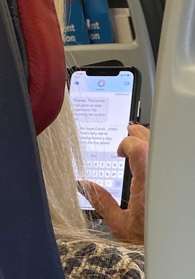 1. Osoba koja je odlučila putovati avionom iako je pozitivna na covid