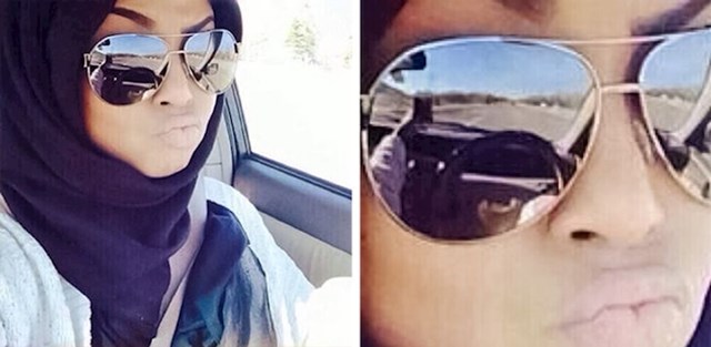 15. U opis fotke napisala je da je zaglavila u prometu. Ali odraz u sunčanim naočalama ju je otkrio!