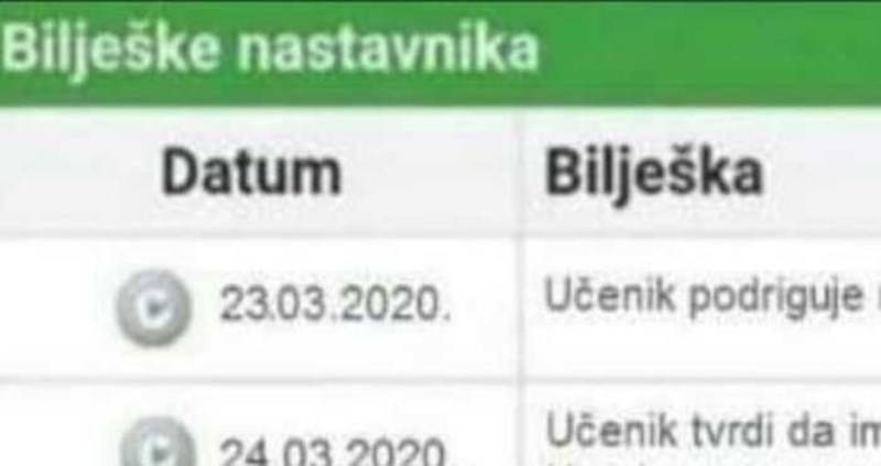 Fejsom kruže bilješke nastavnika o bizarnom ponašanju jednog đaka na online nastavi, morate vidjeti