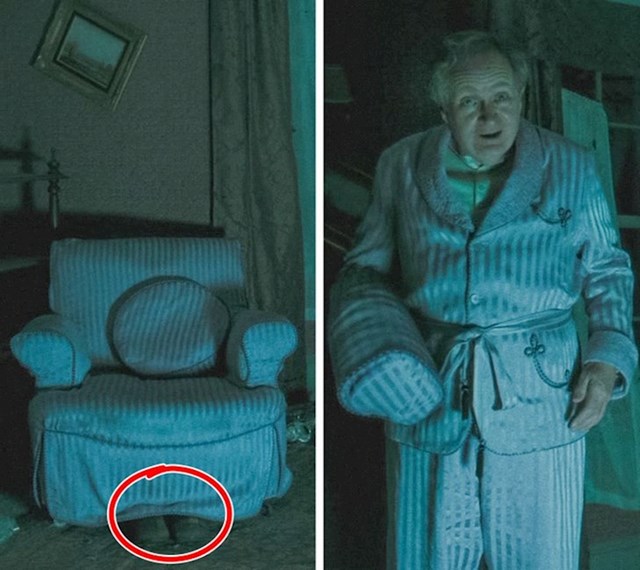 5. U Harryju Potteru i Princu miješane krvi, profesor Slughorne se preruši u fotelju. Ali njegove cipele ga otkrivaju!