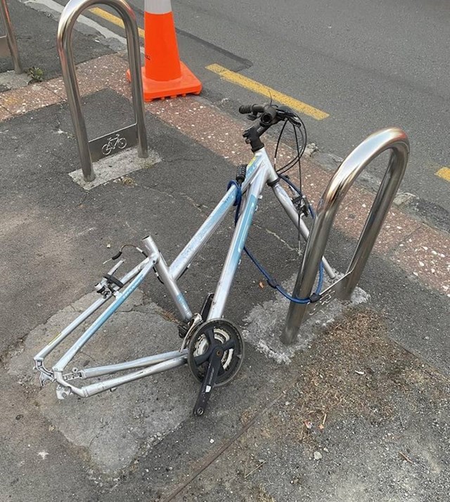 "Ovako sam pronašao bicikl nakon posla."