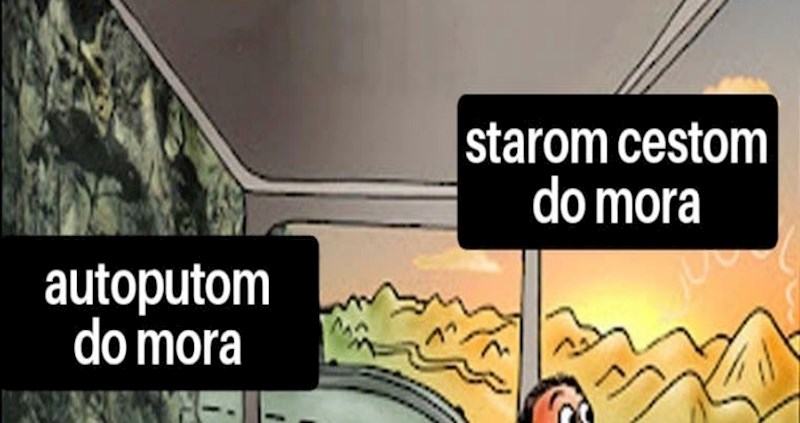 Fora pokazuje razliku između putovanja starom cestom i autoputom, lajkalo ju je preko 3 tisuće ljudi