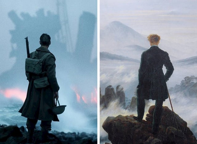 1. Dunkirk (2017.) i Lutalica iznad mora magle (1818.)