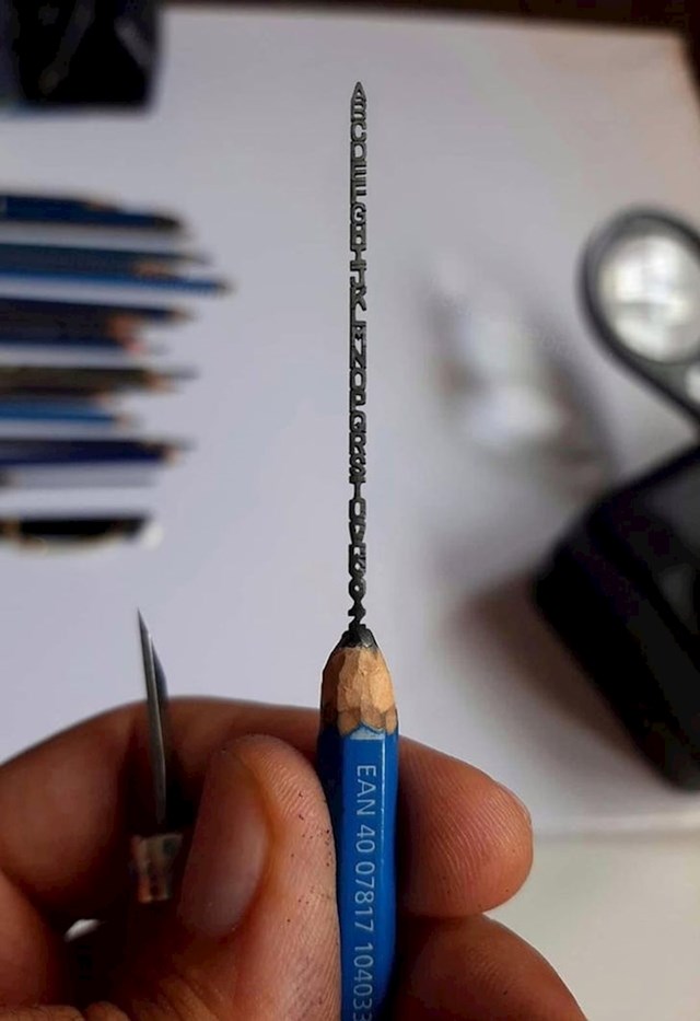 8. Wow, i šiljenje olovke može biti umjetnost!