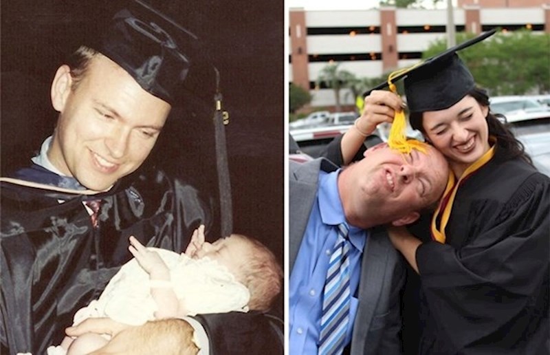 "Rekreirali smo fotku kad sam ja diplomirala."