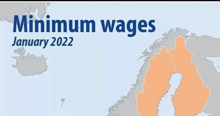 Mapa pokazuje kolika je minimalna plaća u pojedinim državama EU, pogledajte Hrvatsku