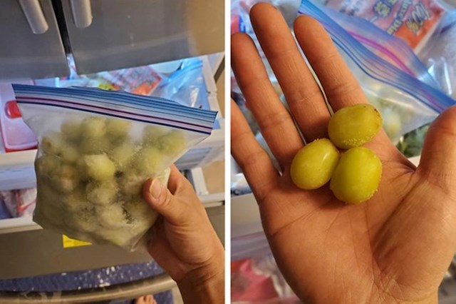 1. Možete smrznuti grožđe i grickati ga kad god poželite, čak ga koristiti umjesto leda u svojim pićima.