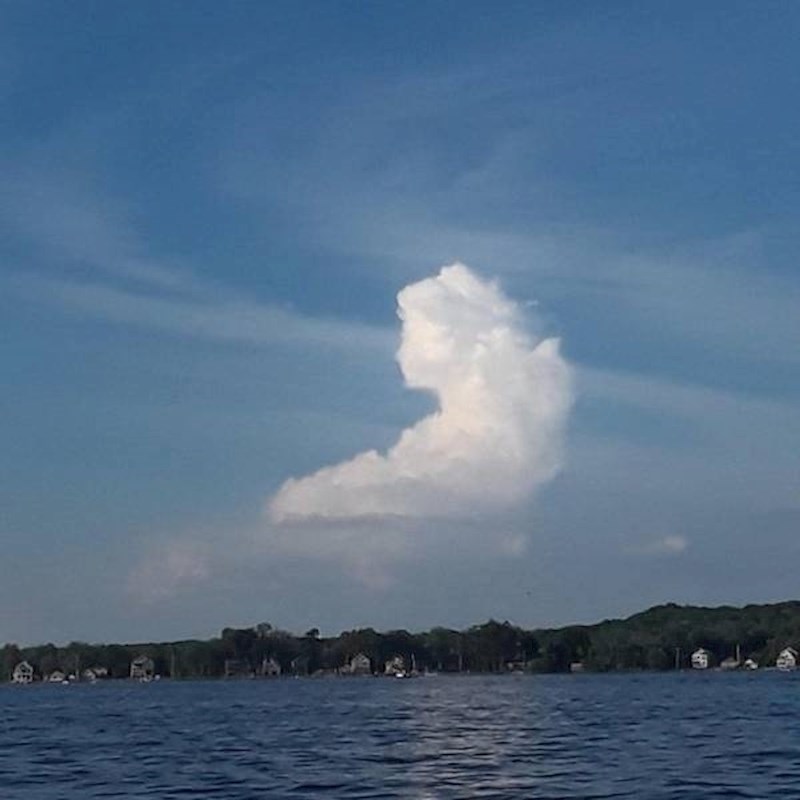 5. Oblak izgleda kao žena iz viktorijanskog doba