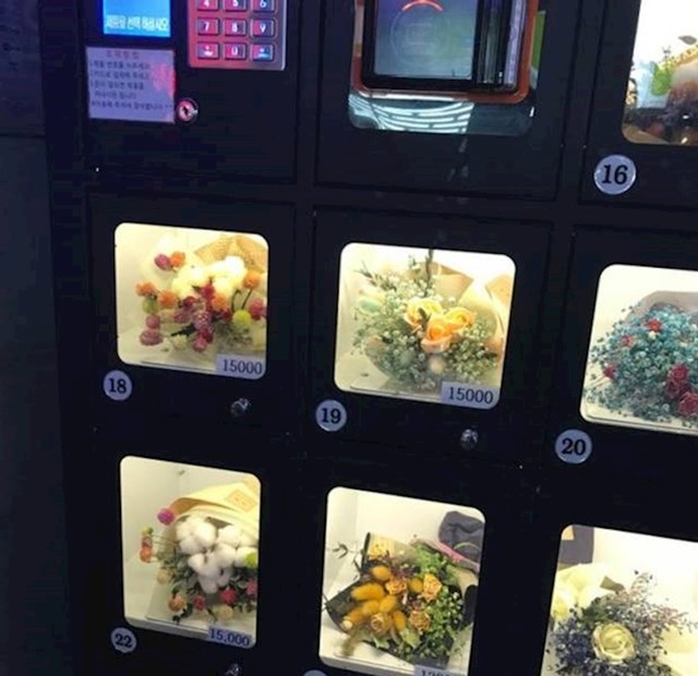 8. Automat s buketima cvijeća