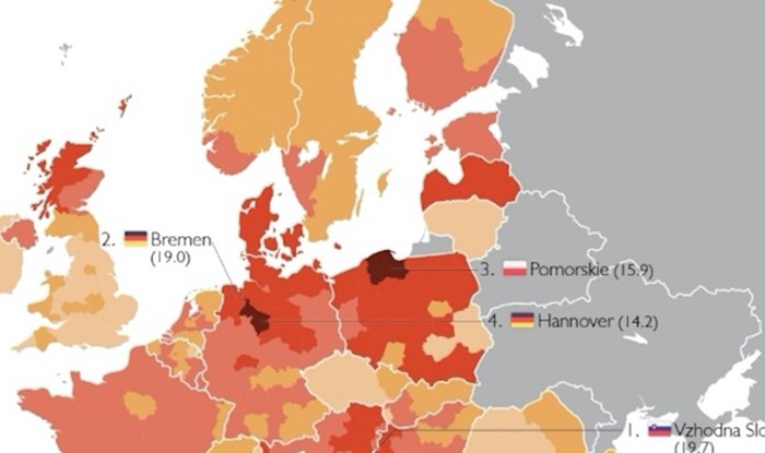 Mapa otkriva u kojim se zemljama EU najviše umire od prekomjerne konzumacije alkohola, pogledajte RH