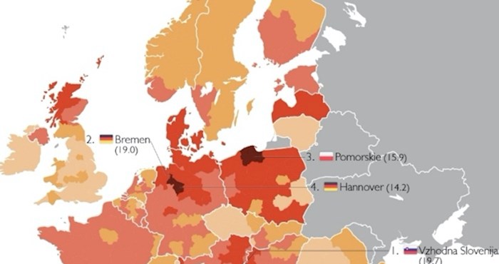 Mapa otkriva u kojim se zemljama EU najviše umire od prekomjerne konzumacije alkohola, pogledajte RH