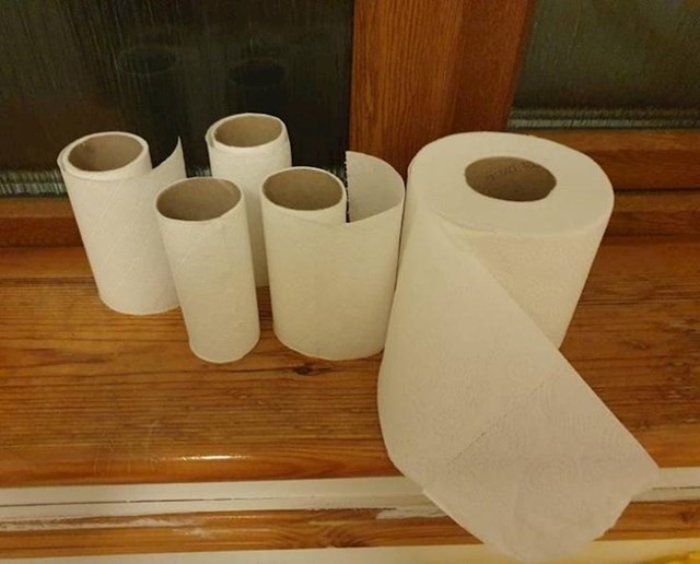 6. "Evo kako moja obitelj koristi wc papir"