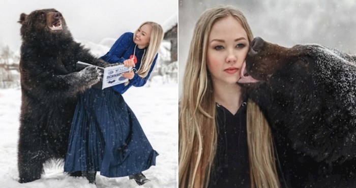 Žena iz Rusije spasila je medvjeda Archieja od gladi, sada ih veže neraskidivo prijateljstvo