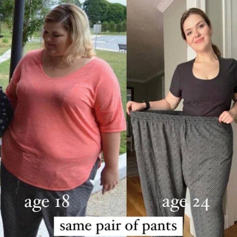 6. Mlada djevojka prije i nakon dijete