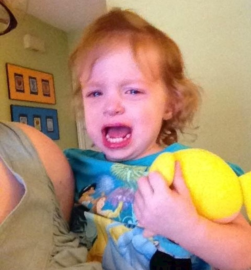 "Zabranila sam joj da pojede mokru maramicu."