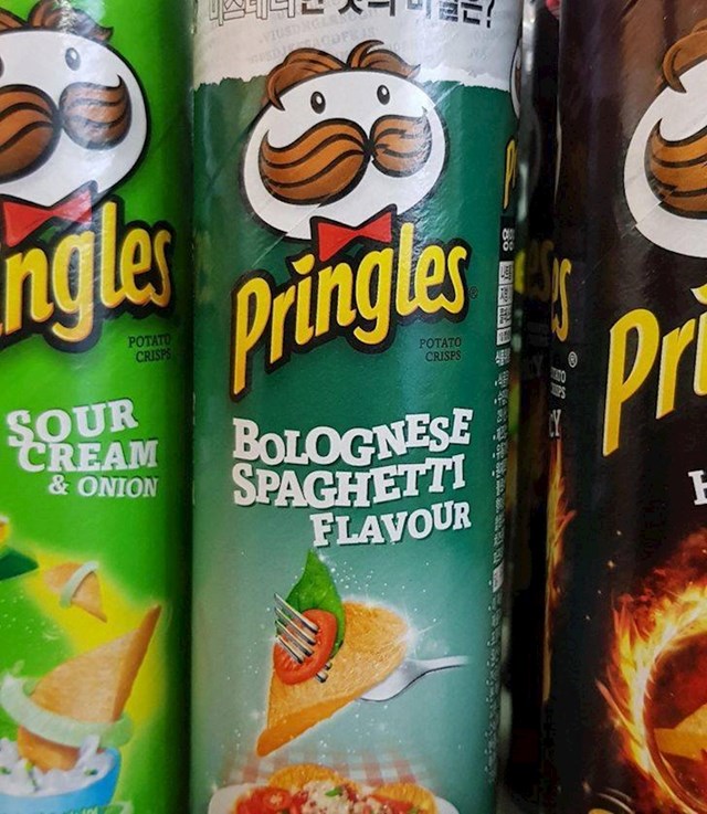 16. Pringles s okusom špageta bolonjez