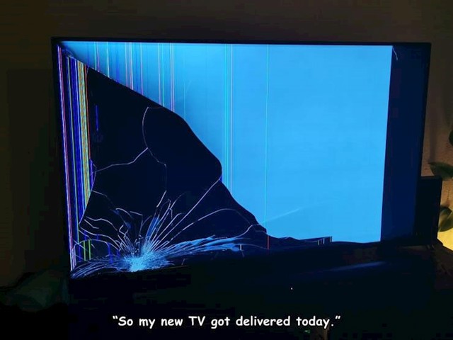11. Dostavili su mu novi TV