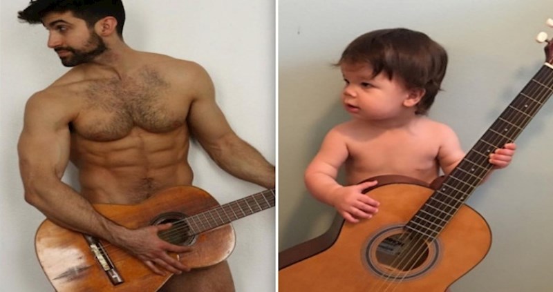 Tko to radi bolje, zgodni model ili njegov preslatki mali nećak?