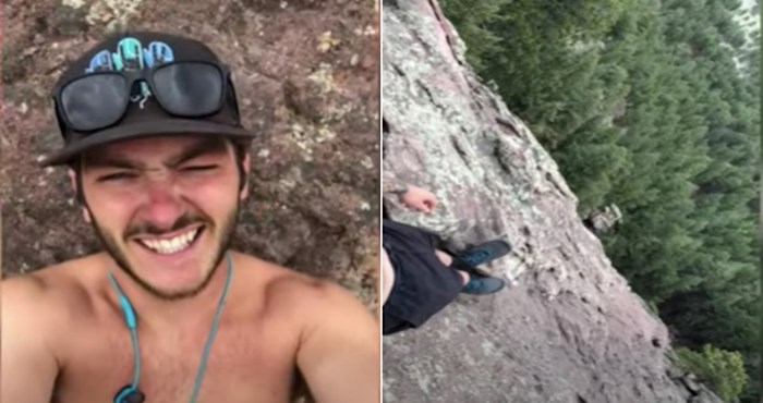 VIDEO Čovjek se snimio kako stoji na rubu opasne stijene i šokirao internet