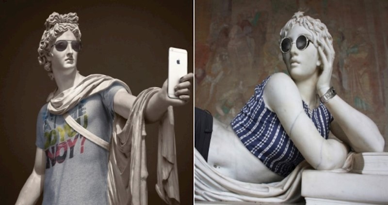 Umjetnik modernizira klasične skulpture i oblači ih u hipstersku odjeću
