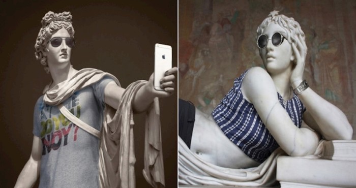 Umjetnik modernizira klasične skulpture i oblači ih u hipstersku odjeću