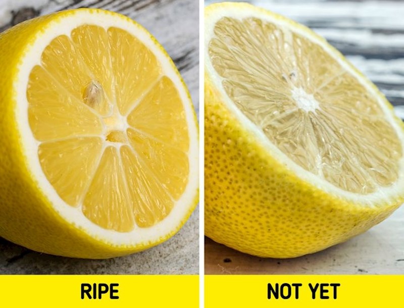 8. Limun treba biti glatke kore i bogato žute boje.