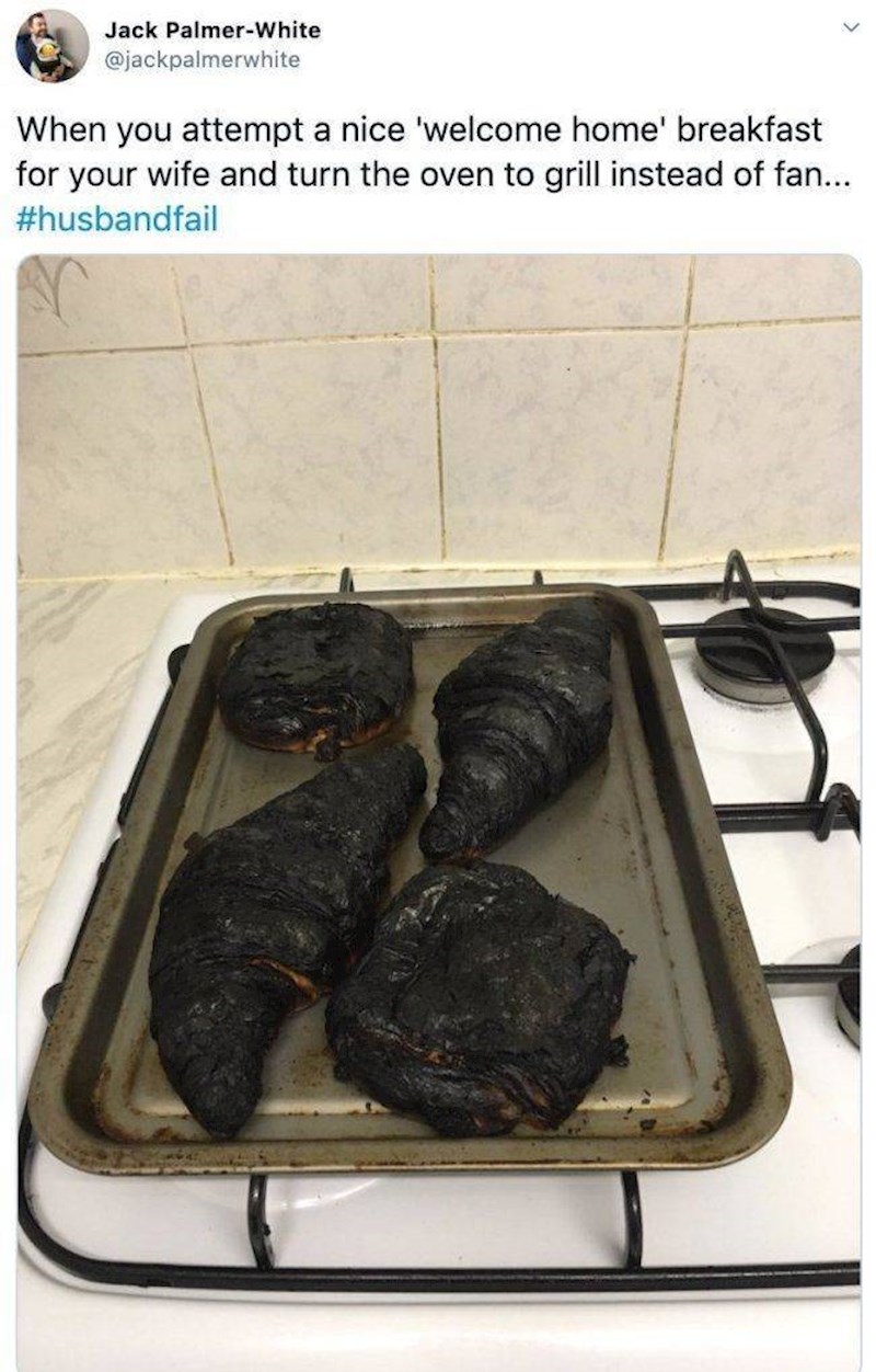 7. Htio je iznenaditi suprugu doručkom...