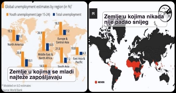 15 mapa koje pokazuju zanimljive činjenice o našem svijetu