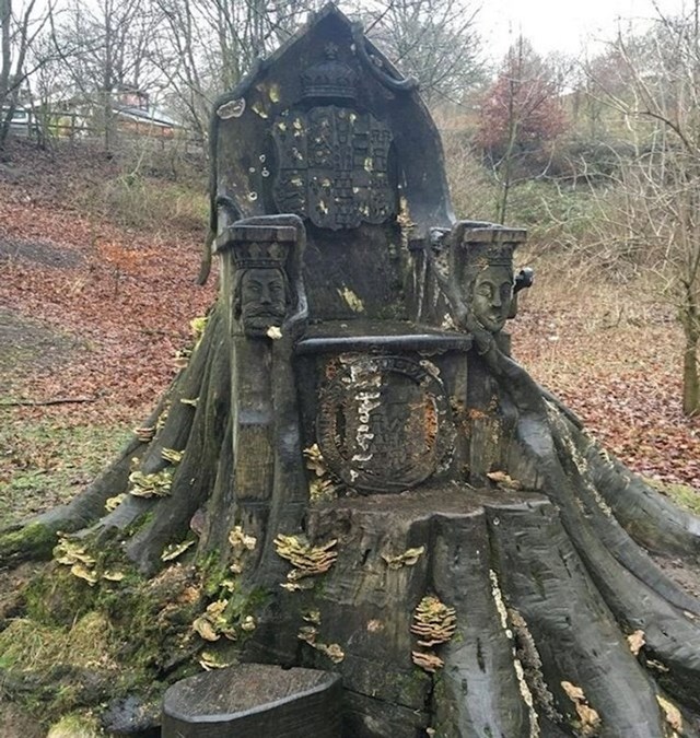 14. Stolica pronađena u jednoj šumi u Engleskoj