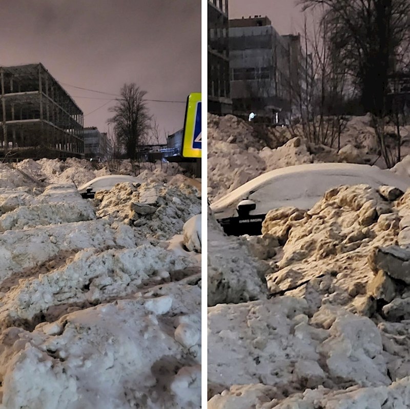 7. Nekome je auto zarobljen u snijegu...