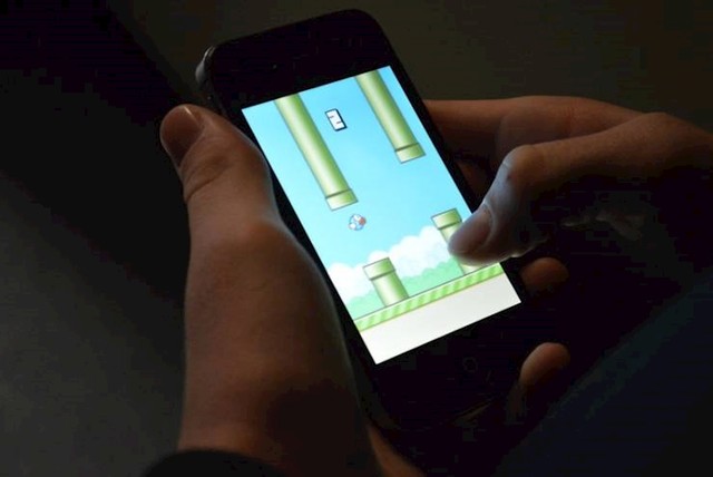 9. A tek Flappy Bird...