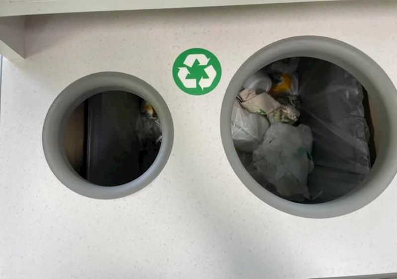 5. "Koš za reciklažu" u kojem na kraju sve završi u istom spremniku